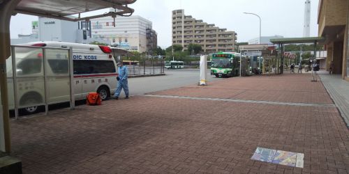 神戸市営地下鉄名谷駅前/神戸市須磨区/2020年6月