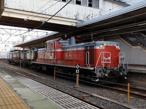 きのくに線の工事臨時列車（古座工臨）を和歌山駅でみる（2020.7.18）