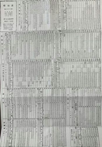鉄道コレクション２７～１９４５年（昭和２０年）８月１５日の「東北本線列車運行圖表」