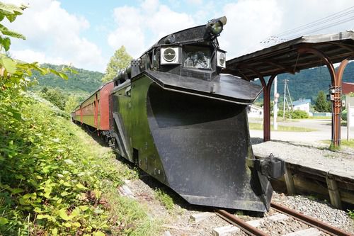 三菱大夕張鉄道、南大夕張駅跡にて