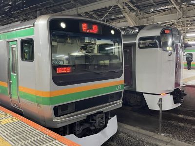 回送列車の並び　2021.3.1東京駅