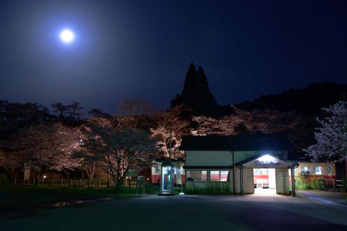 月崎駅と月光