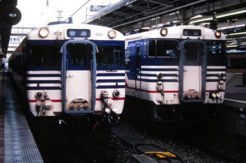 羽越本線485系　エル特急いなほ号で秋田から新潟へ　1996-05-05