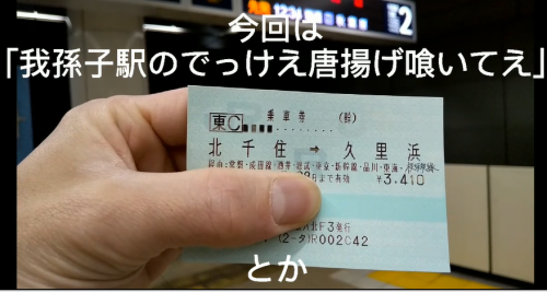 「我孫子駅のデカい唐揚げ食って、E217系、E235系のグリーン車に乗った話」 という動画を作りました