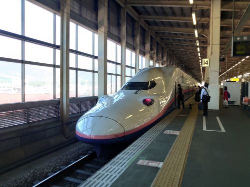 越後湯沢駅の2階建て新幹線「Maxたにがわ号」【さよなら2階建て新幹線"Max"③】