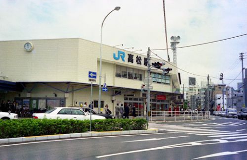 平成10年　仮駅舎時代の高松駅
