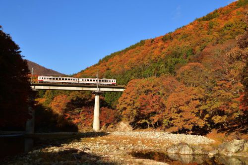 秋の野岩鉄道