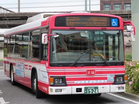 京都京阪バスに運行移管される90号経路
