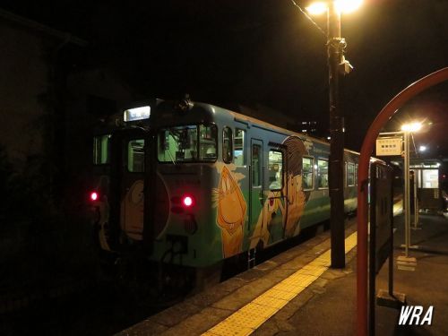 【夜だから】JR境港線名物「鬼太郎列車」に乗る（米子～後藤）【ちょい不気味】