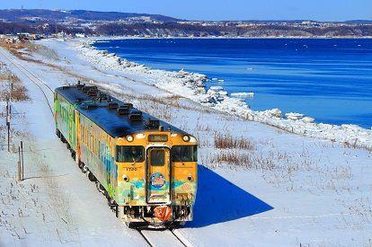 今年も1月29日からいよいよ運行開始！！釧網本線の網走側の観光列車「流氷物語号」